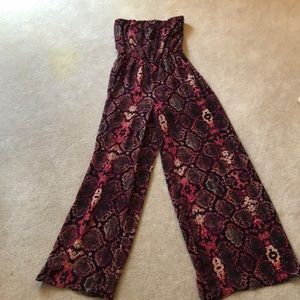 Animal print jumpsuit